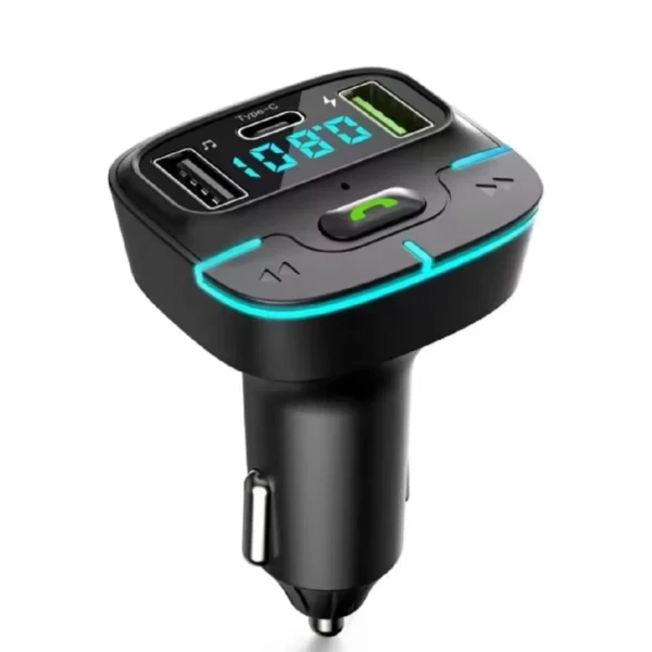 (IV) Multifunction Wireless MP3 Car Adapter Call & FM Transmitter (C6) - BLACK