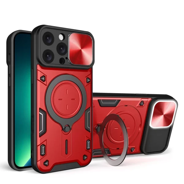 Sentrix Cam Slide Magsafe Stand - RED  IPHONE 13/12 PRO MAX