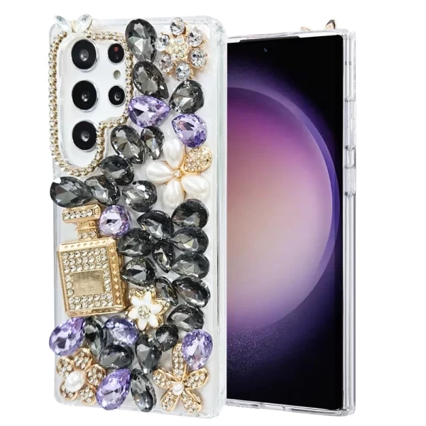 LUXOTIK FLORAL PERFUME - PURPLE (C9)  GALAXY S25 ULTRA