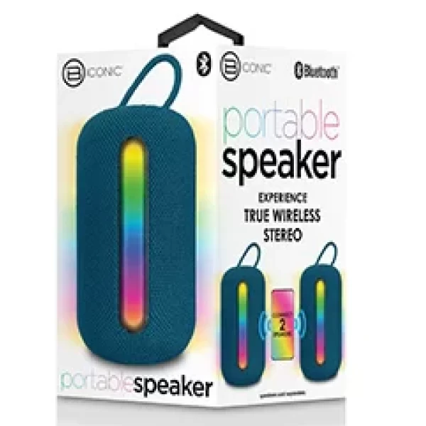 (BY) BICONIC Portable Mini Speaker with LED & FM (BC-AU-BS-119-AC) - BLUE  ALL MODEL