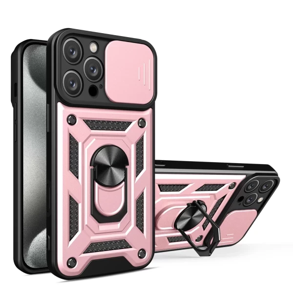 Armor Cam Slide Magsafe Stand - PINK  IPHONE 15 PRO