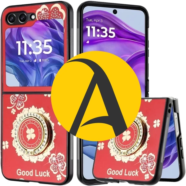 SILK FLORAL RING - Good Luck Floral RED  MOTO RAZR 2024