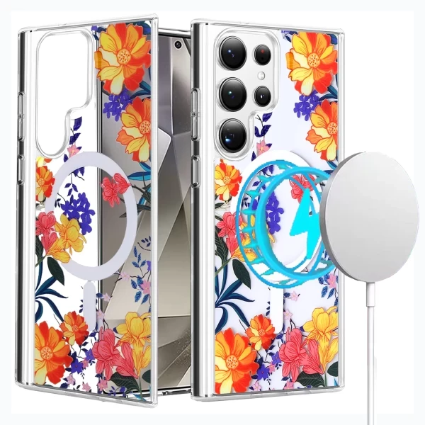 AMUSE MAGSAFE CLEAR - COLORFUL FLOWERS (F2)  GALAXY S25 ULTRA