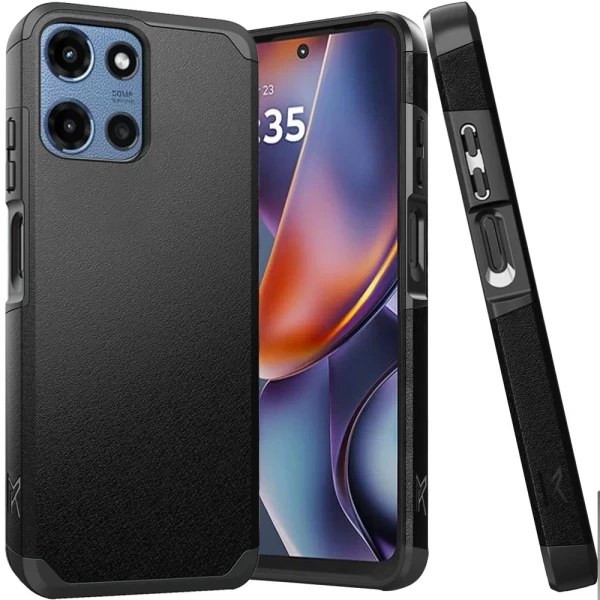 Satin Slim ShockProof Case - BLACK MOTO G 5G 2025