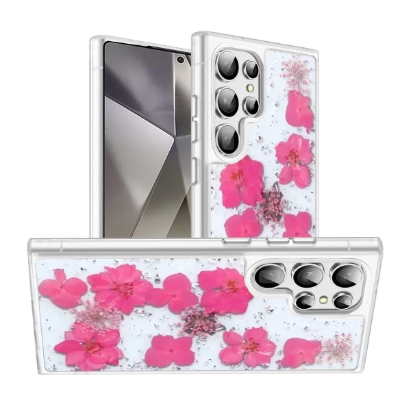 CONFORMITY REAL PRESSED FLOWER - PINK  GALAXY S25 ULTRA