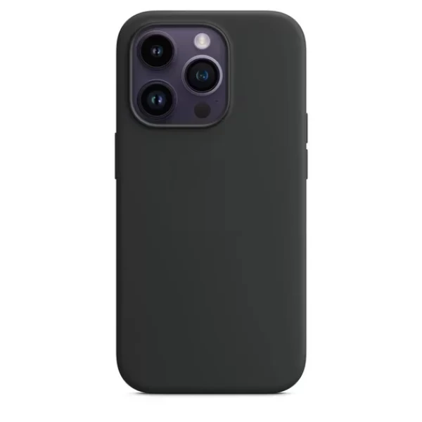 IPHONE 11 PM LIQUID SILICONE CASE (NO LOGO) - BLACK  IPHONE 11 PRO MAX