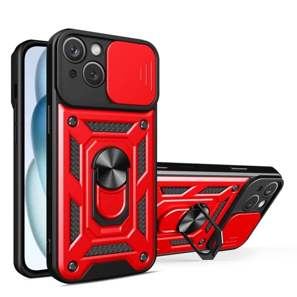 Armor Cam Slide Magsafe Stand - RED  IPHONE 16 PRO