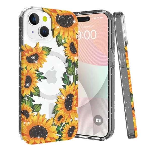 AMUSE MAGSAFE CLEAR - SUNFLOWER (GD26)   IPHONE 14/13