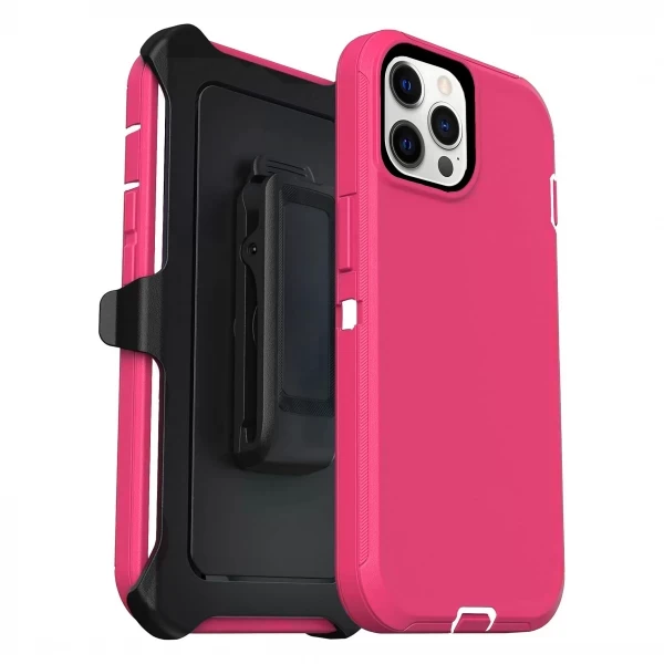 HEAVY DUTY OFF TRACK (NO LOGO) - PINK   IPHONE 12 / 12 PRO