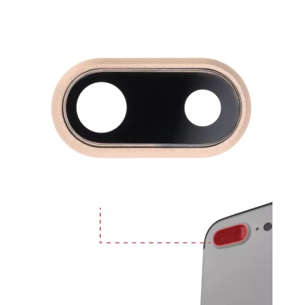 BACK CAMERA LENS WITH BRACKET & BEZEL COMPATIBLE FOR IPHONE 8 PLUS (ROSE GOLD) (10 PACK) (REAL SAPPHIRE L PREMIUM)