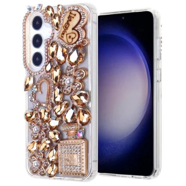 LUXOTIK FLORAL HEART - GOLD (C7)  GALAXY S25