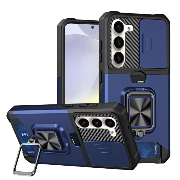 ALLOY CC LENS ARMOR RINGSTAND - DARK BLUE  GALAXY S25