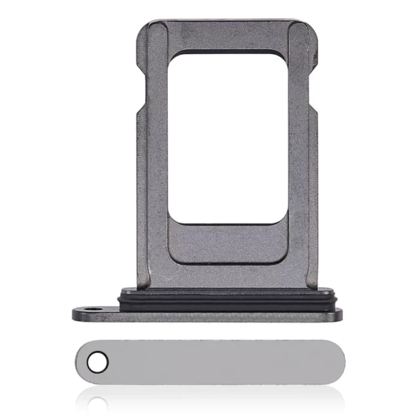 Single Sim Card Tray Compatible For IPhone 14 Pro / 14 Pro Max - SPACE BLACK