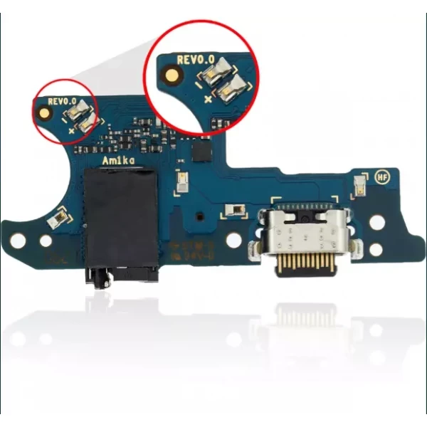 CHARGING PORT BOARD WITH HEADPHONE JACK COMPATIBLE FOR SAMSUNG GALAXY A02S (A025U / 2020) (PART# GH81-20187A) (NORTH AMERICAN VERSION)
