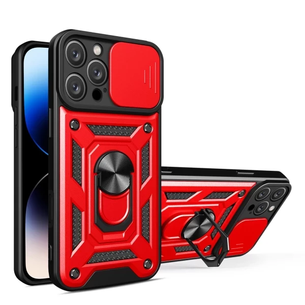 Armor Cam Slide Magsafe Stand - RED  IPHONE 14 PRO