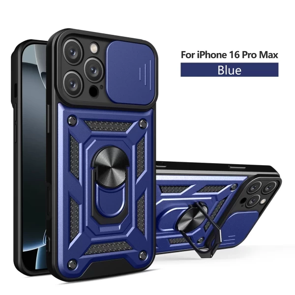Armor Cam Slide Magsafe Stand - Dark Blue  IPHONE 16 PRO
