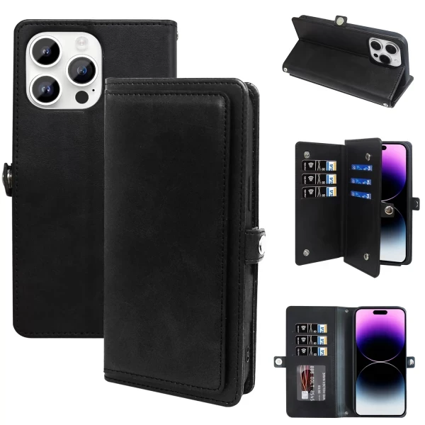 EXO MULTI LAYER 9 SLOT CC WALLET - BLACK (1)  IPHONE 15 PRO MAX