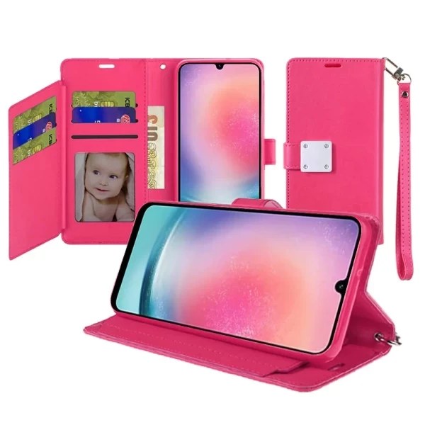 Wallet Diary Pouch - HOT PINK Galaxy A26 5G