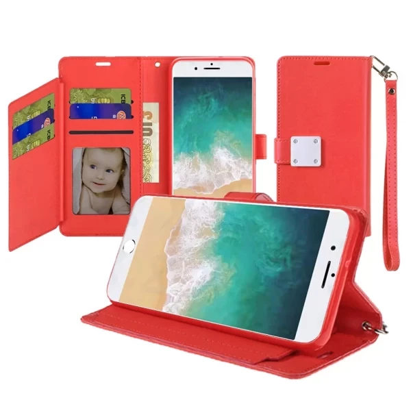Wallet Diary Pouch - RED IPHONE 16e (SE 4)