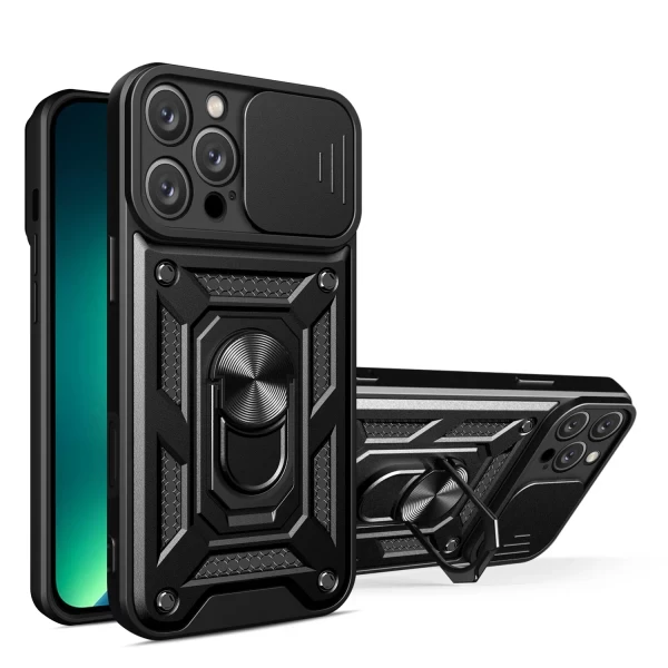 Armor Cam Slide Magsafe Stand - BLACK  IPHONE 15 PRO