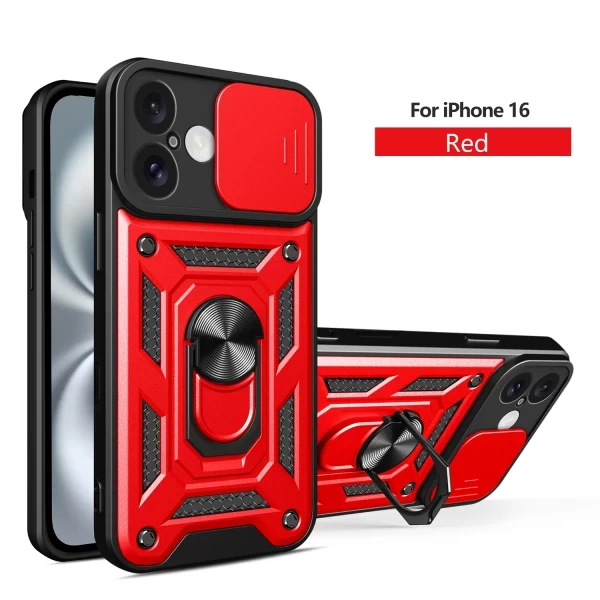 Armor Cam Slide Magsafe Stand - RED  IPHONE 16