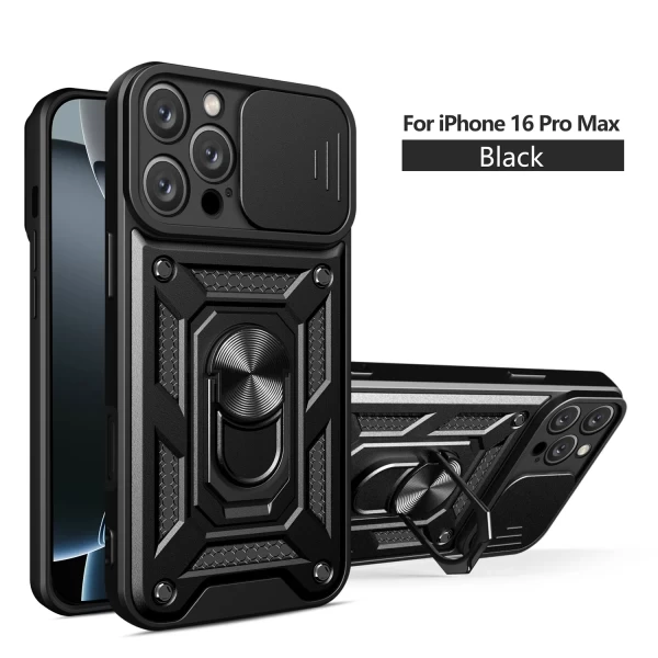 Armor Cam Slide Magsafe Stand - BLACK IPHONE 16 PRO