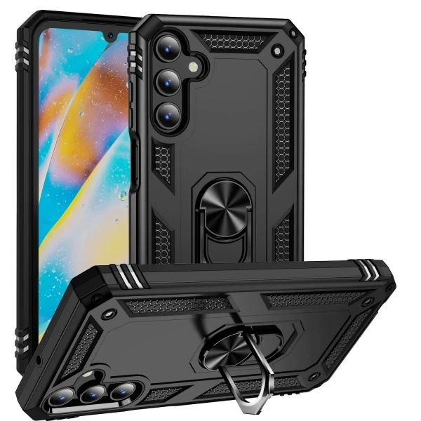 Hybrid ARMOR WITH RING STAND CASE - BLACK Galaxy A26 5G