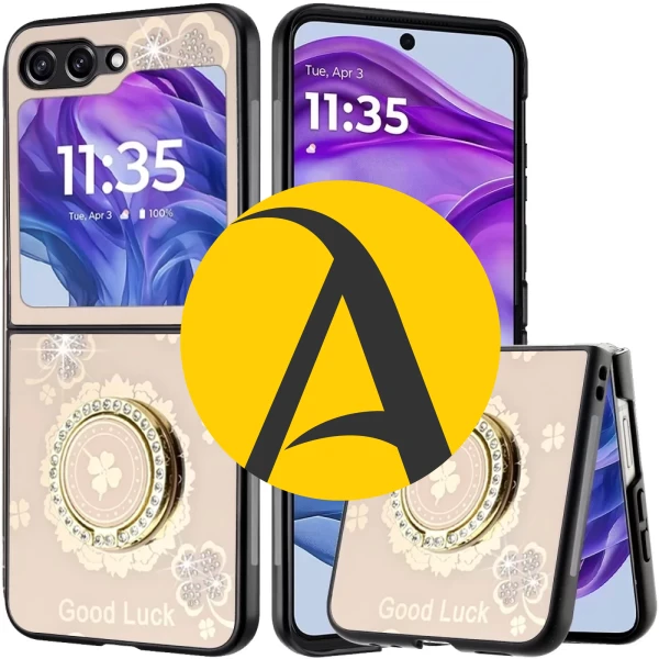 SILK FLORAL RING - Good Luck Floral GOLD MOTO RAZR 2024