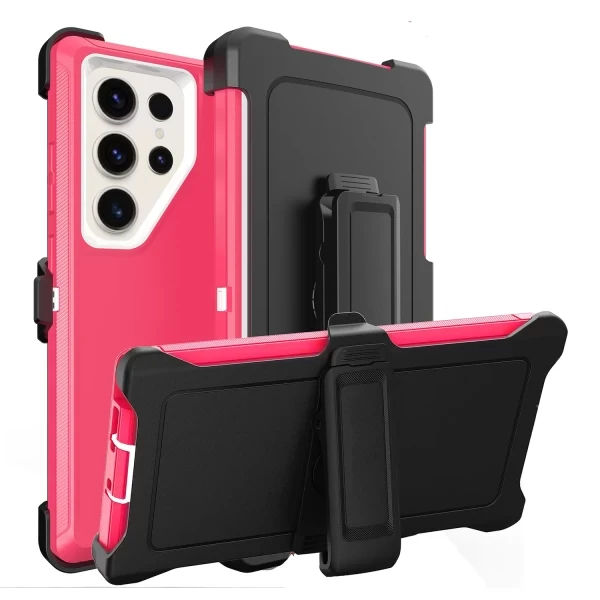 HEAVY DUTY CASE WITH CLIP - PINK  GALAXY S25 ULTRA