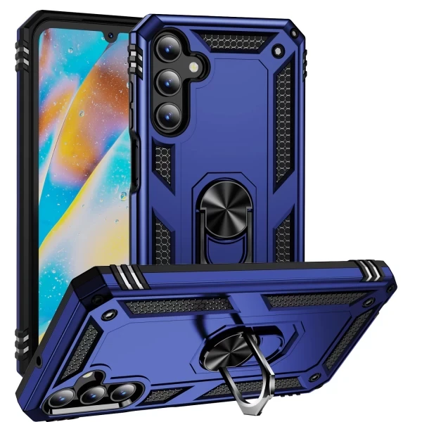 Hybrid Armor With Ring Stand Case - DARK BLUE Galaxy A26 5G
