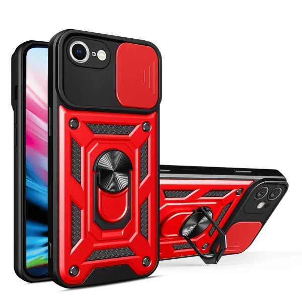 Armor Cam Slide Magsafe Stand - RED  IPHONE SE 1/2/3 & 8/7