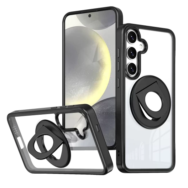 Orbit Clear Rotating Ringstand Magsafe - BLACK GALAXY S25 PLUS / S24 PLUS